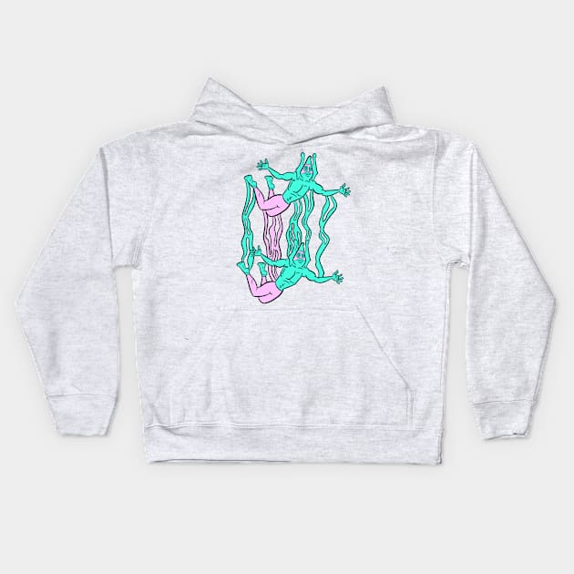 Lucha libre wrestler Kids Hoodie by Sasha Banana 